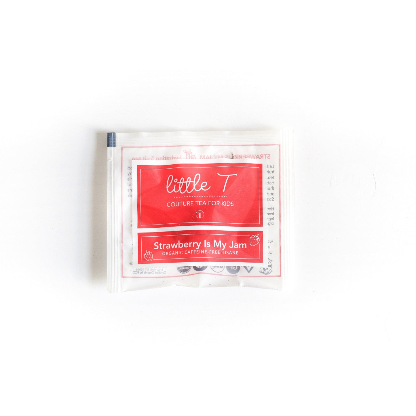 Organic Fruit Tea <br> STRAWBERRY IS MY JAM <br> Tea Sachets, TEA SACHETS, Little T, Big T NYC