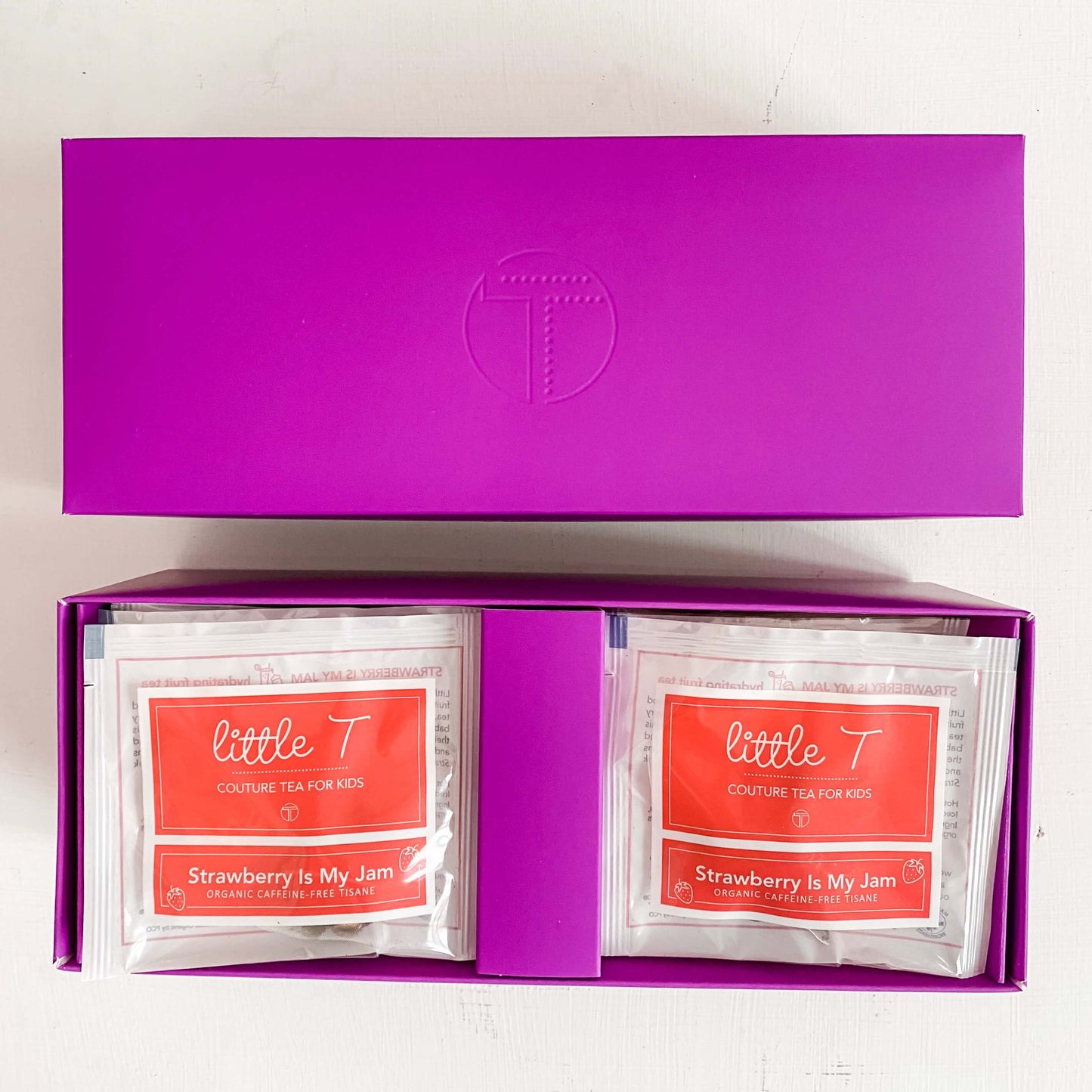 Organic Fruit Tea <br> STRAWBERRY IS MY JAM <br> Tea Sachets, TEA SACHETS, Little T, Big T NYC
