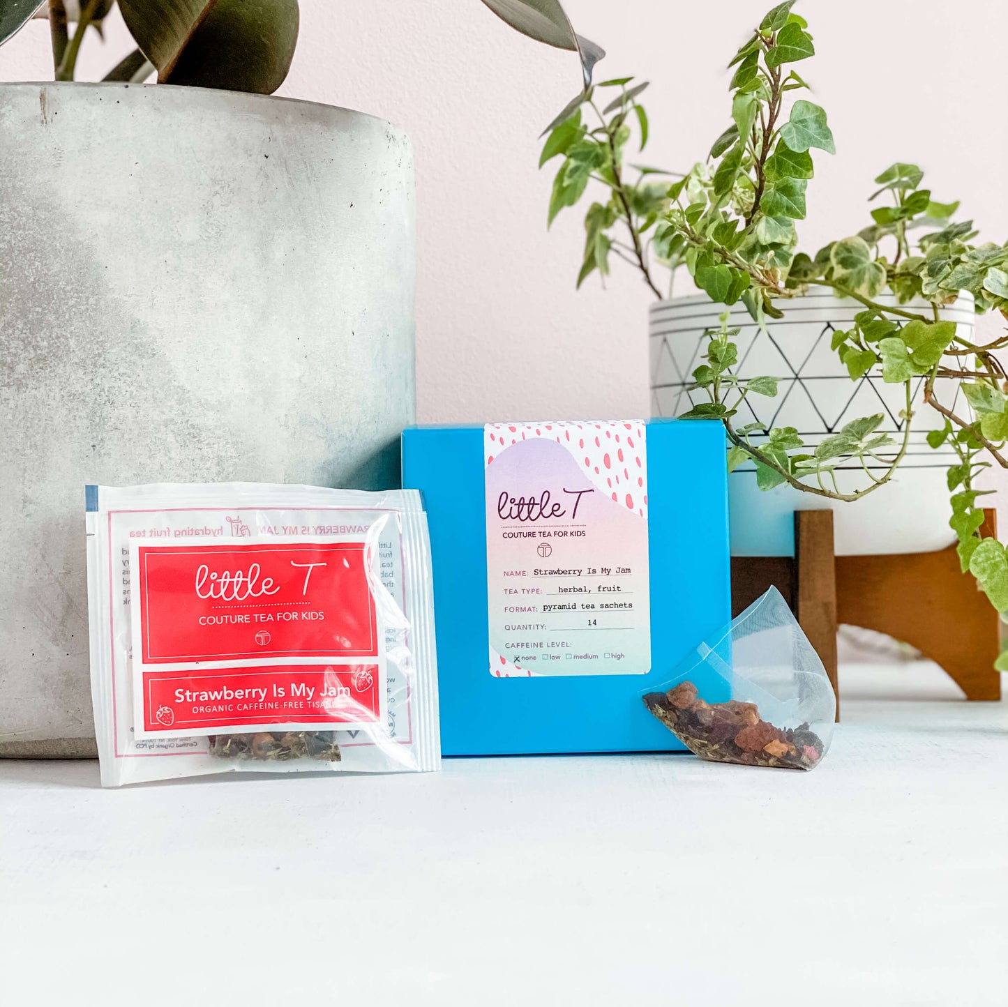 Organic Fruit Tea <br> STRAWBERRY IS MY JAM <br> Tea Sachets, TEA SACHETS, Little T, Big T NYC