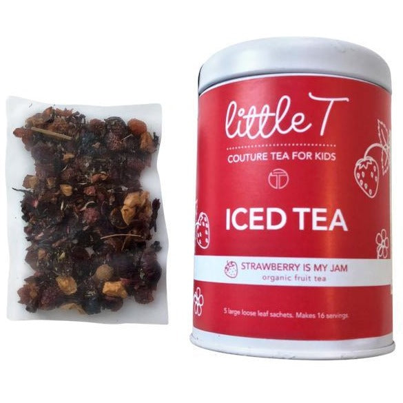 Organic Fruit Tea <br> STRAWBERRY IS MY JAM <br> Iced Tea, Cold Brew Iced Tea, Little T, Big T NYC