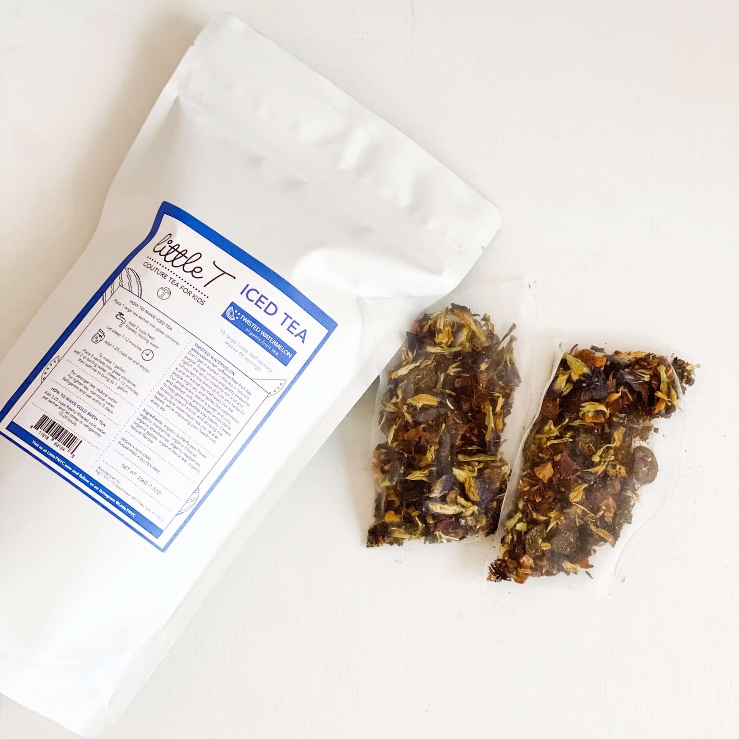 Organic Fruit Tea <br> TWISTED WATERMELON <br> Iced Tea, Cold Brew Iced Tea, Little T, Big T NYC