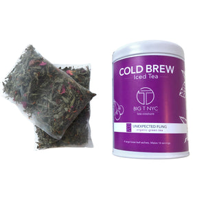 Organic Green Tea <br> UNEXPECTED FLING <br> Cold Brew Iced Tea, Cold Brew Iced Tea, Big T NYC, Big T NYC