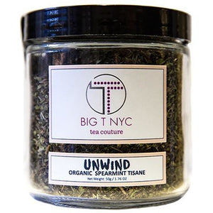 Organic Spearmint <br> UNWIND <br> Relaxing Tisane, Loose Leaf, Big T NYC, Big T NYC