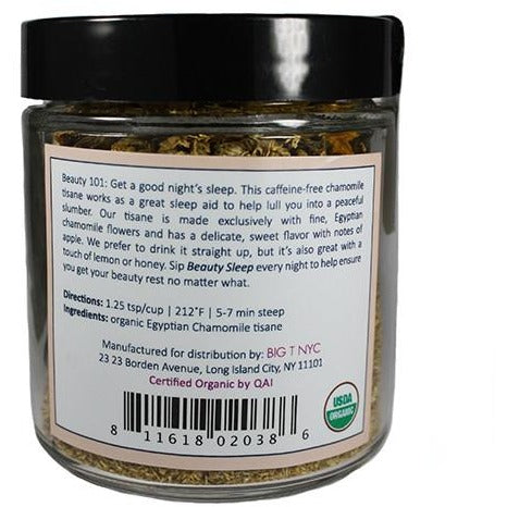 Organic Chamomile <br> BEAUTY SLEEP <br> Sleep-Promoting Tisane, Loose Leaf, Big T NYC, Big T NYC