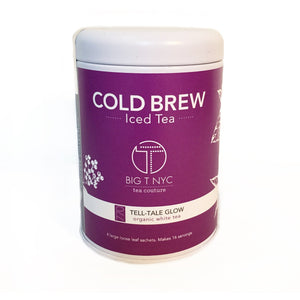 Organic White Tea <br> TELL-TALE GLOW <br>Cold Brew Iced Tea, Cold Brew Iced Tea, Big T NYC, Big T NYC
