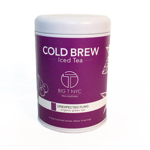 Organic Green Tea <br> UNEXPECTED FLING <br> Cold Brew Iced Tea, Cold Brew Iced Tea, Big T NYC, Big T NYC